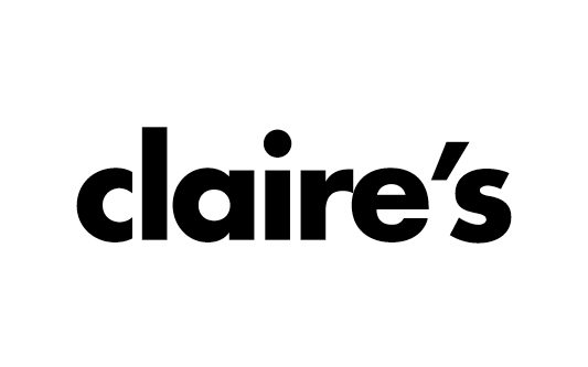 claire's logo (text: claire's)